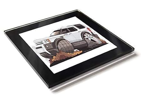 Koolart - Posavasos de cristal con caja de regalo, blanco, 10 cm x ...