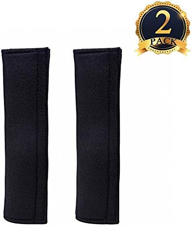 Tuoro 1 Pair Car Seat Belt Strap Covers Shoulder Pad (Black)
