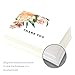 Nora's Nursery Modern Floral Blank Thank you Cards Bulk with Kraft Paper Envelopes and Stickers, Boxed Set of 40 4.5 x 6 Thank You Notes for Appreciation, Wedding and Bridal & Baby Shower,