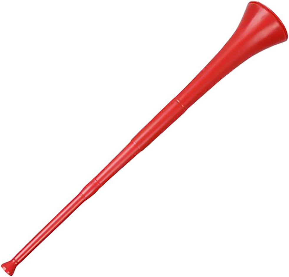ArtCreativity Red Collapsible Stadium Horn, 1PC, Noise Maker School Spirit Toys for Sports Events and Parties, Cool Sports Party Decorations, Noisemaker Blow Horn with Collapsible Design, 27 Inches: Toys & Games