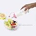 Condiment Squeeze Bottles Food Grade Polypropylene Condiment Bottles with Built in Cap for Ketchup Mustard Mayo Hot Sauces and More (blue+pink)