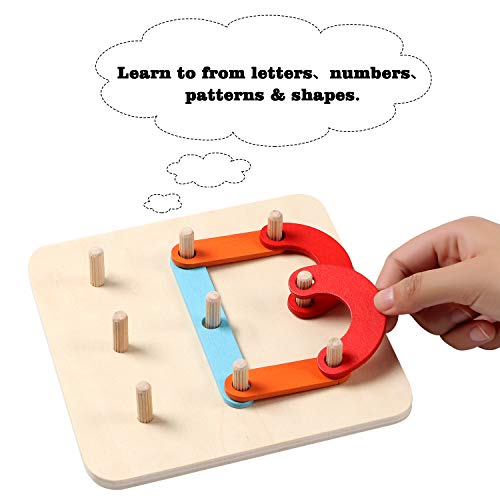 Lewo Wooden Letter Number Sorter Puzzle Preschool Activities