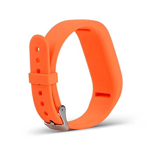 RuenTech Replacement Bands for Garmin Vivofit jr.2, Colorful Adjustable Wristbands with Secure Watch-Style Clasp Strap for Garmin Vivofit jr 2 / Vivofit jr and Vivofit 3(for Kids) (Orange)