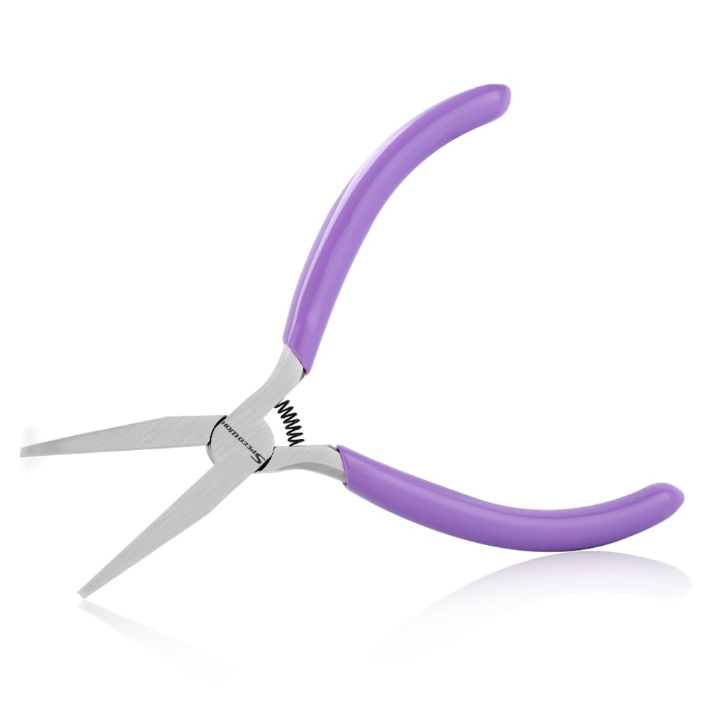 SPEEDWOX Flat Nose Pliers for Jewelry Making - Mini Duck Bill Pliers for Bracelet Bending, Wire Wrapping, Straightening, Shaping, and Ring Opening - Smooth Jaw Fine Micro Chain Nose — image 1