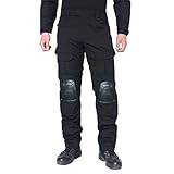 MAGCOMSEN Men's Airsoft Military Ripstop Combat Slim Fit Pants with Knee Pads