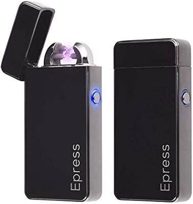 Electronic Cigarette Lighters 2 Pack Epress Dual Arc Electric Plasma Lighter Usb Rechargeable Cigarette Lighter Metal Beam Lighters Amazon Sg Health Personal Care