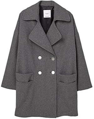 Mango Women's Lapels Wool Coat