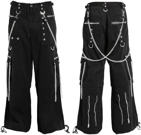 Amazon.com: Prime Quality Gothic Straps Zipper Stitch Trousers