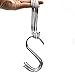 GXHUANG Heavy Duty Metal Chrome Plated S Shape Hooks, Set of 10 (Large)