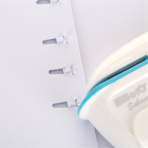 M-Aimee Submarine Stapleless Stapler, Environmental Protection Staple Free Stapler, 7 Sheet Capacity (Blue) - Thumbnail 5