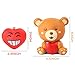 WATINC Kawaii 1Pcs Jumbo Bear+Random 10Pcs Mini Heart Shape Squishies for Valentine’s Day Party Favors Cream Scented Cute Squishies Toy Slow Rising Squishies Stress Relief Toy Lovely Phone Straps