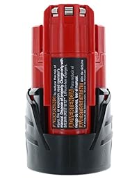 Batería de ion litio para herramientas inalámbricas de 12 voltios Milwaukee 48 11 2401 M12 RED LITHIUM