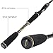 trout boy Casting Spinning Fishing Rod, 36 Ton Carbon Fiber, Fuji O-Ring Line Guides, EVA Fore Grip Ultra Light Fishing Pole (Casting Twin-Tip 2-Piece, 6'6