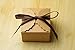 Tongshi Kraft Paper Candy Favor Boxes with Ribbon Wedding Favor Gift Party Supply, Set of 50