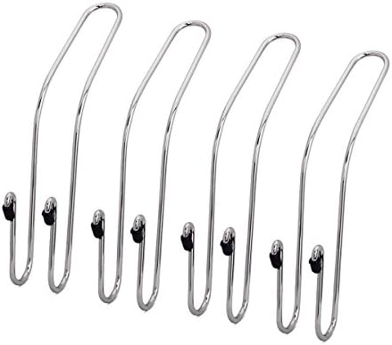 Dual Seat Back Hooks for Car: Multi-Purpose Hangers for Clothing, Handbags &amp; Purses, Groceries &amp; Shopping Bags or Coats &amp; Hats, 4 Hooks