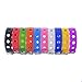 GOGO 10 PCS Adjustable Cute Wristbands, Multi-Color Rubber Charm Bracelets for Boys and Girls, Party Favors