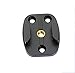 (2 Packs) Fotasy Black Aluminum Tripod Buckle Mount Adapter with 1/4