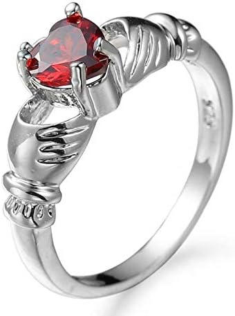 TOUYOUIOPNG Fashionable Design Ladies Creative Pomegranate Red Zircon Ring Wedding Accessories Fashion Accessories_9