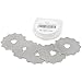 5 Pack 45 mm Rotary Crochet Edge Skip Blades Comes with Storage Case Fits Olfa Fiskars Cutters-