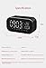 FOREV LED Alarm Clock Radio for Bedroom, Digital Clock Can Be Used as Wireless Bluetooth Speakers, Charged by USB,Showing Time,Power and Temperature on LED Screen (Back)