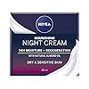 NIVEA Rich Regenerating Face Night Cream (50ml, Pack of 3), Almond Oil Moisturiser for Sensitive & Dry Skin, Perfect for…