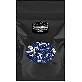 White and Dark Blue Cake Pop Cookie Cupcake Cakes Semi-Sweet Edible Confetti Decorations Sprinkles Desert Jimmies Toppers