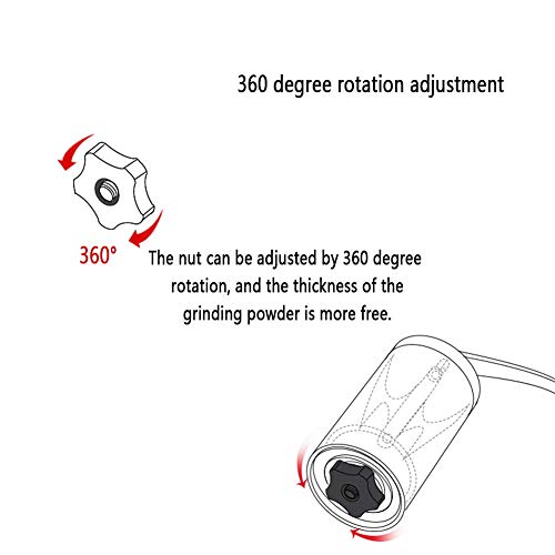 HaoLi Kreative handgekurbelte Kaffeemaschine, Edelstahlmühle, Abnehmbarer und waschbarer Körper, Keramikschleifkern… – Bild 7