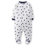 Carter's Baby Boys' Print Fleece Footie (Baby) - Footballs