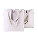 Flora Mcqueen 17"x11" Folding Genuine Leather Handle Shoulder Tote HandBags for Women Shoulder Bag Tote Bags with Zipper Trendy Shopping Tote Blue LC001