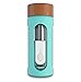 pH Hydrate Glass Alkaline Water Filter Bottle - Portable Alkaline Water Filter Ionizer - Filtered Water Bottle - Increase pH, Reduce Fluoride, Remove Heavy Metals & Chlorine, New 2018 (10oz/300ml)