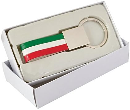 Ten Italian flag keychain cod.EL7643 cm 10x3,5x0,5h by Varotto & Co, Green White Red, S - Image 3