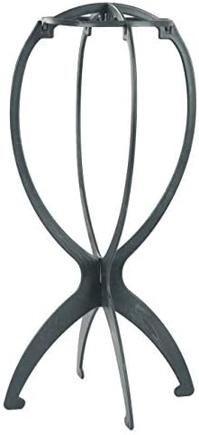 Fani Wig Stand Stable Durable Portable Folding Wig Holder Stand Collapsible Plastic Wig dryer Wig Display Tool