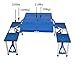 Lucky Tree Folding Outdoor Camp Suitcase Picnic Table 4 Seats,5 Piece Table and Benches Set With Carrying Casethumb 4