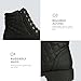 DailyShoes Women's Ankle Boots Combat Bootie Low Heel Lace Up Zippered Pocket Lovely Soft Flat Indoor Memory Foam Footwear Shoes Exclusive Credit Card Susan-01 Black Pu 9