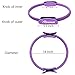 REEHUT Pilates Ring, 14” Power Magic Circle, Superior Unbreakable Pilates Resistance Ring with Dual Grip Handles for Full Body Toning, Exercise and Fitness (Purple)