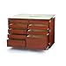 Arrow K7905 Dingo Kangaroo 9 Drawer Storage Cabinet for Sewing and Crafts, Portable with Wheels, Teak Finish