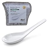 Chinese Soup Spoons Wonton White (Pack 24)