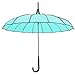 Kung Fu Smith Retro Women Pagoda Parasol Umbrella for Weddings & Bride, Anti Sun UV Stick Rain Umbrella - Turquoise