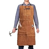 Odorkle Lederschürze Für Schweißer & Handwerker - Flammhemmend