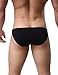 Avidlove Men Underwear Low Rise Briefs Solid Stretch Hip Bikinis 4 Packs Black XXL