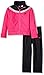 PUMA Little Girls' Jacket and Pant Tricot Set , Pink Black, 6