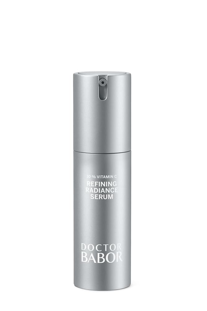 Doctor BABOR Refining Radiance Serum with Vitamin C, Hyaluronic Acid and Omega-3 Fatty Acids, Vitamin E, Against Wrinkles and Oxidative Stress, For Smooth, Radiant and Even Skin, Vegan, 30 ml
