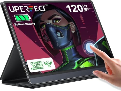 UPERFECT Portable Monitor Battery Touchscreen