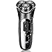 RUNWE Rs980 Electric Rotary Shaver Rechargeable Cordless Razor with Beard Trimmer for Men Wet and Dry Shaving, Charcoal Grey