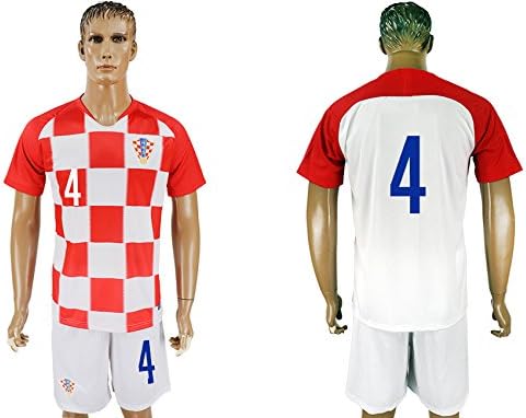 Sonucoci Croatia Team 4 Home 2018 World Cup Men Red Soccer jersey - XL