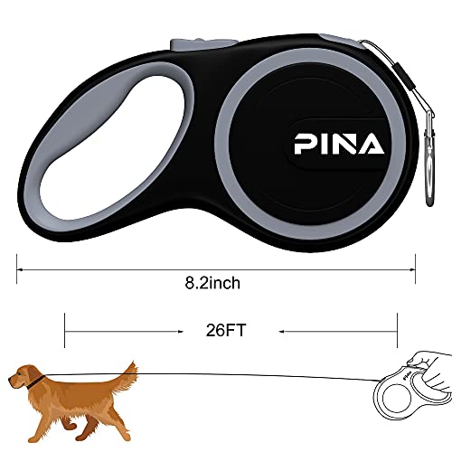 PINA Upgraded Retractable Dog Leash, Strong Anti-bite Nylon Tape,Heavy Duty Pet Walking Leash with Anti-Slip Handle,One… - Image 5