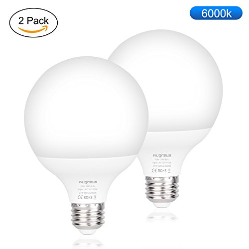Viugreum led globe light bulbs 12w 1000 lumens 6000k da…