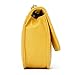 Mini Crossbody Bag, OURBAG PU Leather Quilted Cross Body Shoulder Clutch Purse Evening Handbag with Chain Yellow