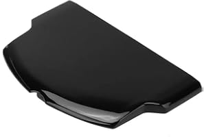 VANJUNN Replacement Battery Back Cover Case for PSP2000 PSP3000 Protective Case Cover Battery Back Cover for PSP 2000 3000 (Black)