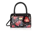 Luv Betsey Johnson Floral Harlet Medium Crossbody Satchel Bag - Red